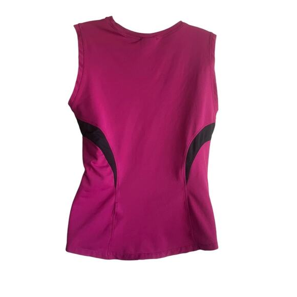 Nike Women Top L Fuchsia Stretch Activewear Textured Sporty Running Walk Gym - Picture 3 of 8